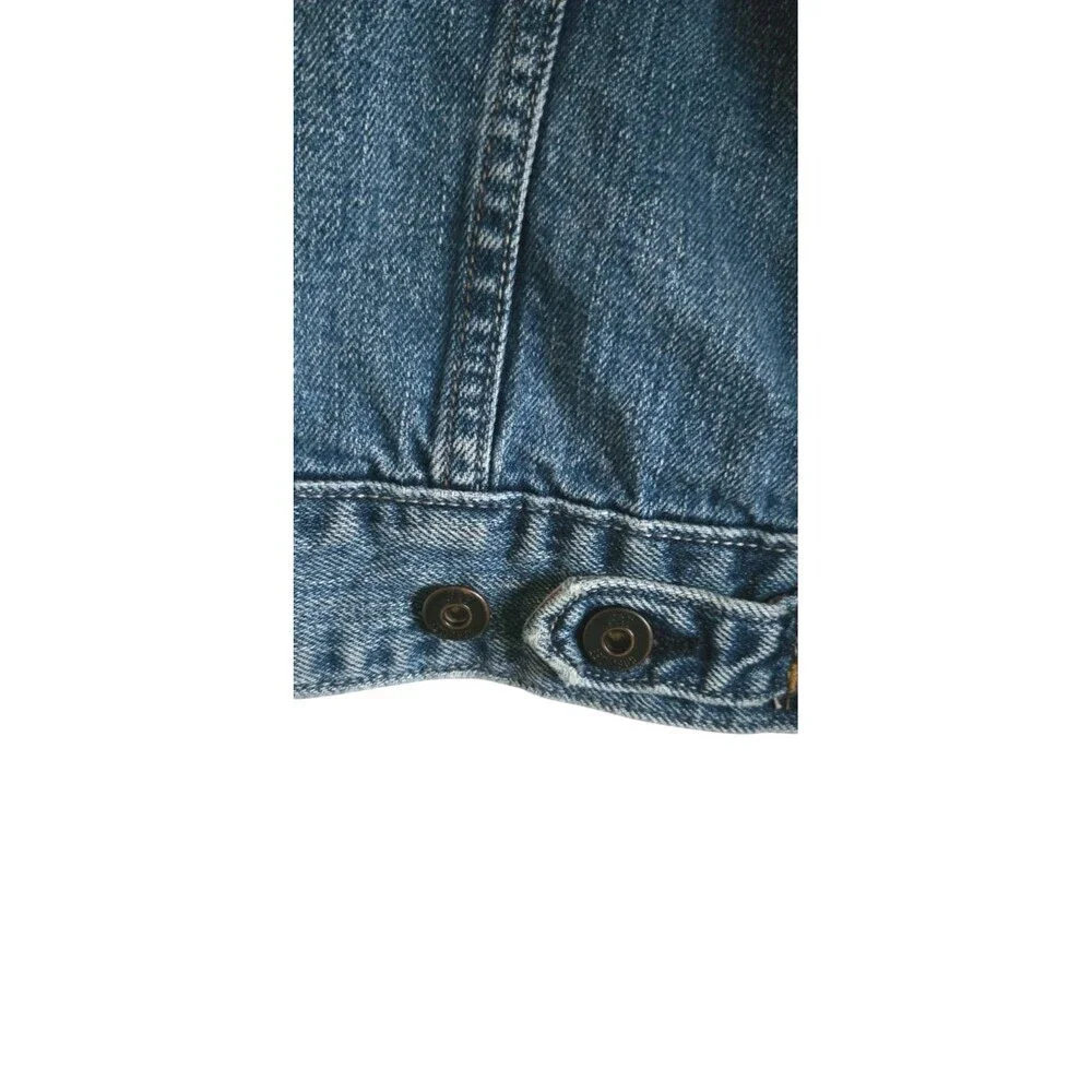 Gap Girls Denim Jacket Large BlueButton Front Long Sleeve Pockets